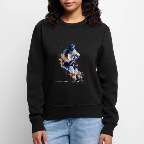 Hockey: Icy Streaks - Women's Premium Slim Fit Sweatshirt
