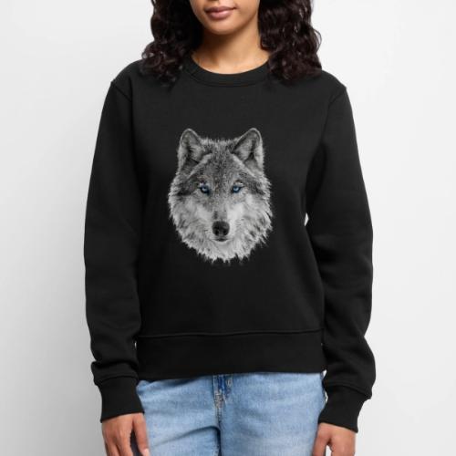 Frost-Eyed Alpha - Women's Premium Slim Fit Sweatshirt