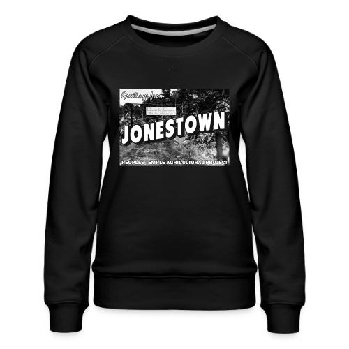 Jonestown Postcard - Women's Premium Slim Fit Sweatshirt