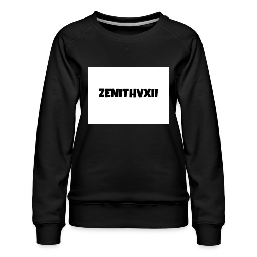 Premium ZENITHVXII LOGO DESIGN - Women's Premium Slim Fit Sweatshirt
