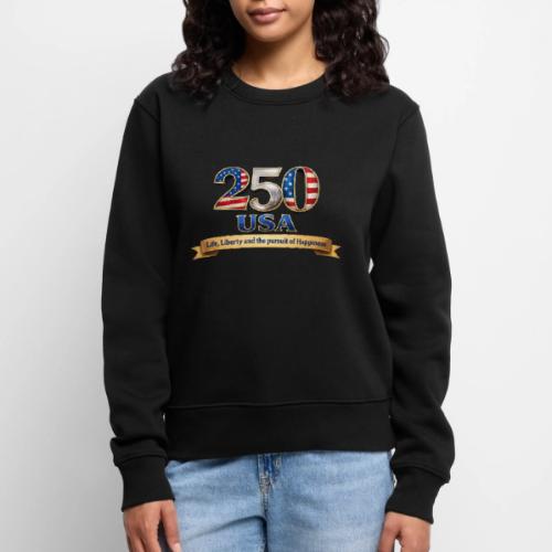250 USA Liberty Banner - Women's Premium Slim Fit Sweatshirt