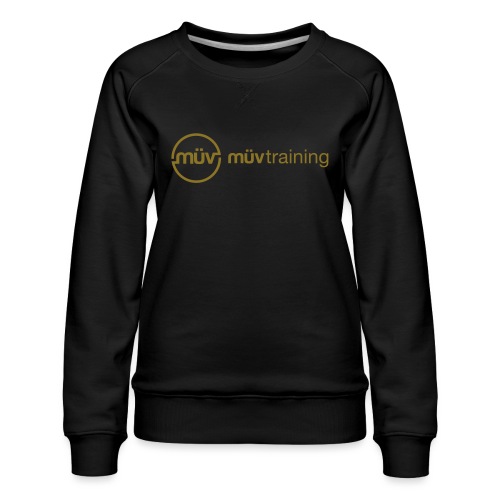 muvtraining logo type - Women's Premium Slim Fit Sweatshirt