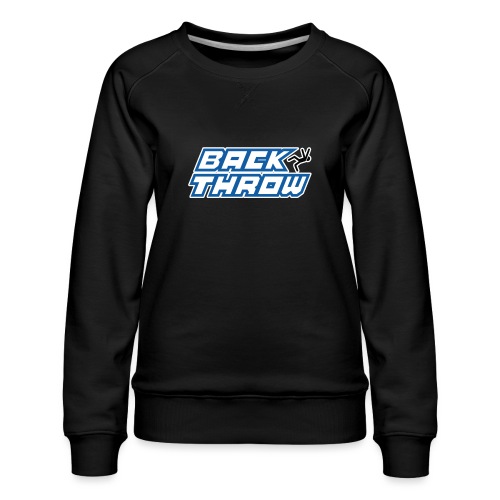 Back Throw Logo - Women's Premium Slim Fit Sweatshirt