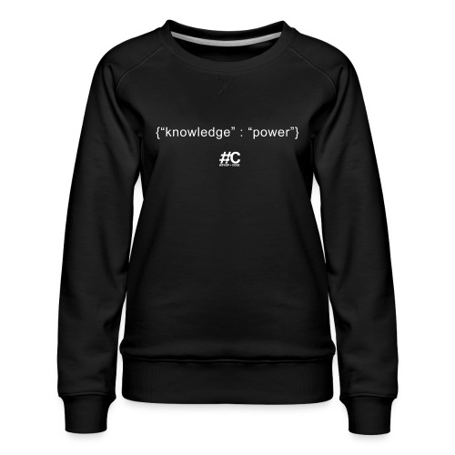 knowledge is the key - Women's Premium Slim Fit Sweatshirt