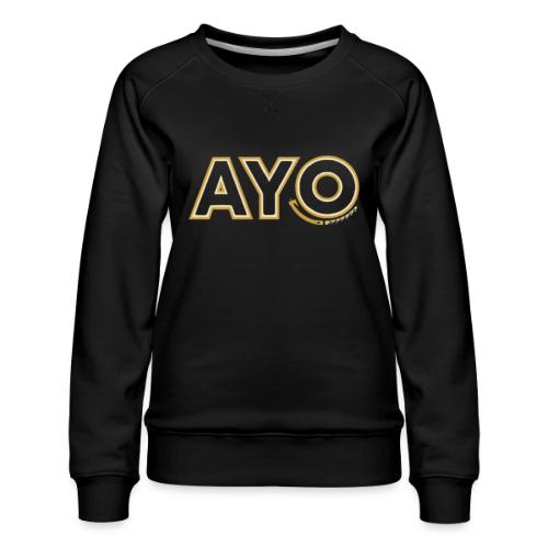 AyoGaming's Logo v1 - Women's Premium Slim Fit Sweatshirt