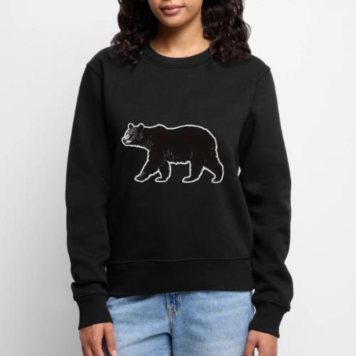 Midnight Black Bear - Women's Premium Slim Fit Sweatshirt
