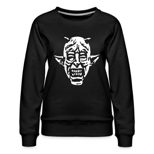 Devil Face - Women's Premium Slim Fit Sweatshirt