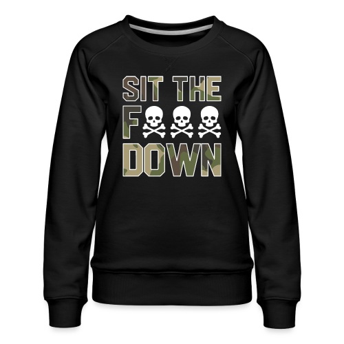 STFD Camo - Women's Premium Slim Fit Sweatshirt