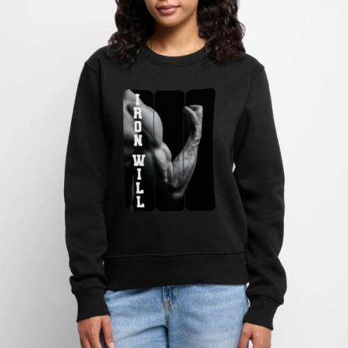 Bodybuilding: Iron Will - Women's Premium Slim Fit Sweatshirt