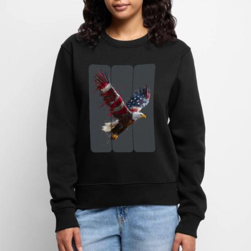 USA: Freedom in Flight - Women's Premium Slim Fit Sweatshirt
