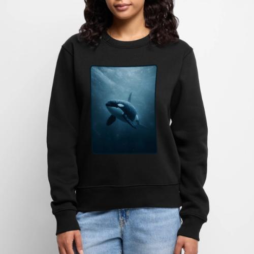Orca Ocean Wildlife Design - Women's Premium Slim Fit Sweatshirt