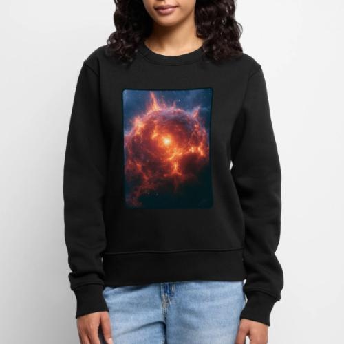 Exploding Supernova Space Art - Women's Premium Slim Fit Sweatshirt