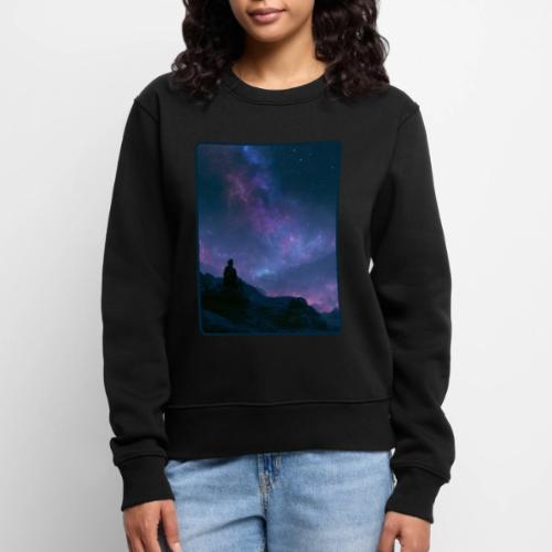Stargazer Nebula Night Sky Art - Women's Premium Slim Fit Sweatshirt