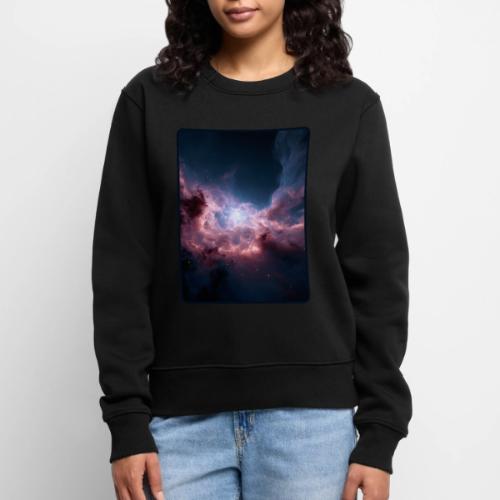 Radiant Cosmic Nebula Artwork - Women's Premium Slim Fit Sweatshirt