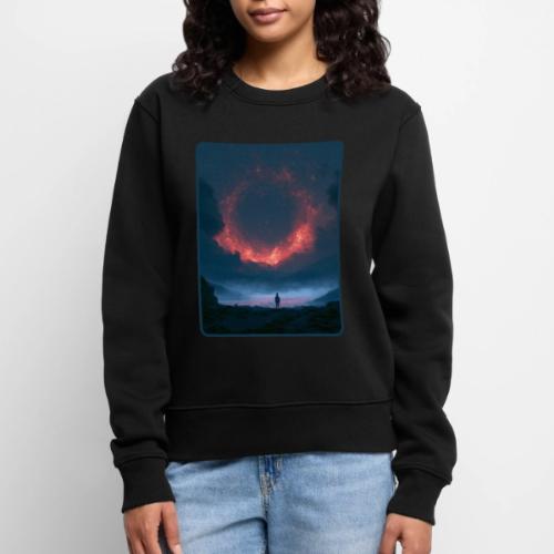 Supernova Reflection Space Scene - Women's Premium Slim Fit Sweatshirt