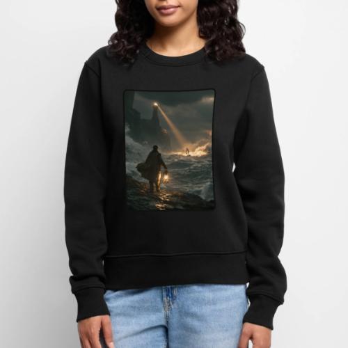 The Lone Lightkeeper's Beacon - Women's Premium Slim Fit Sweatshirt