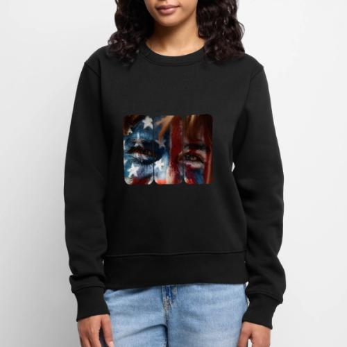 USA: Stars in Their Eyes - Women's Premium Slim Fit Sweatshirt