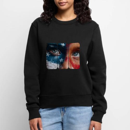 USA: Star-Spangled Glance - Women's Premium Slim Fit Sweatshirt