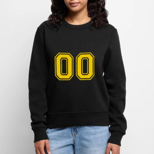 Number 00 in a classic athletic collegiate font - Women's Premium Slim Fit Sweatshirt
