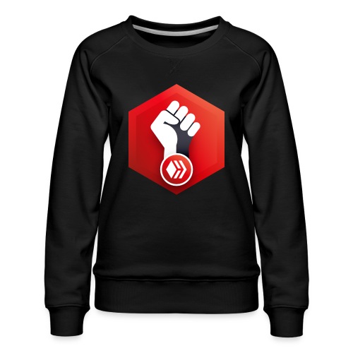 Hive Revolution Logo - Women's Premium Slim Fit Sweatshirt