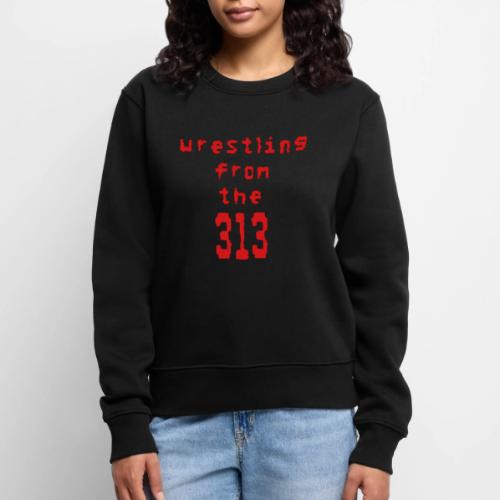Wrestling from the 313 (red) - Women's Premium Slim Fit Sweatshirt