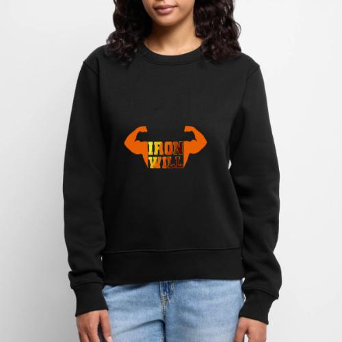 Bodybuilding: Iron Will Power - Women's Premium Slim Fit Sweatshirt