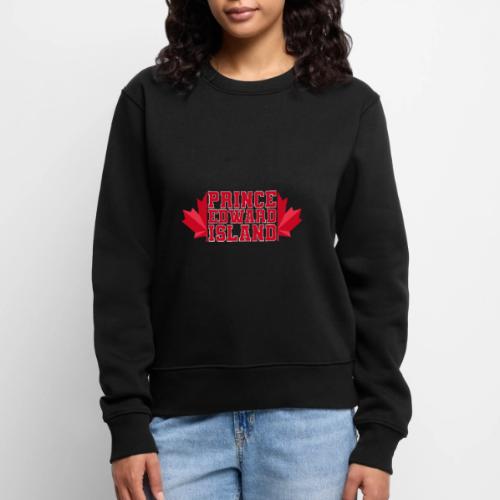 Prince Edward Island with maple leaf - Women's Premium Slim Fit Sweatshirt