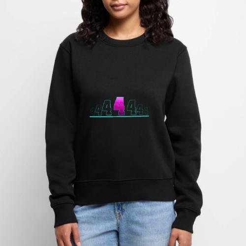 Number 4 in Magenta: Varsity Font - Women's Premium Slim Fit Sweatshirt