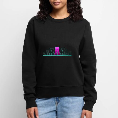 Letter A – Capital Varsity Alphabet Monogram - Women's Premium Slim Fit Sweatshirt