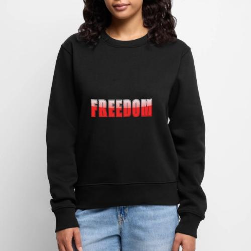 Freedom Typography Design - Women's Premium Slim Fit Sweatshirt