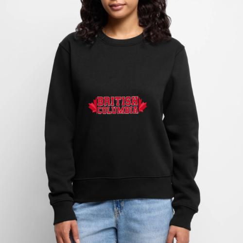 British Columbia with maple leaf - Women's Premium Slim Fit Sweatshirt