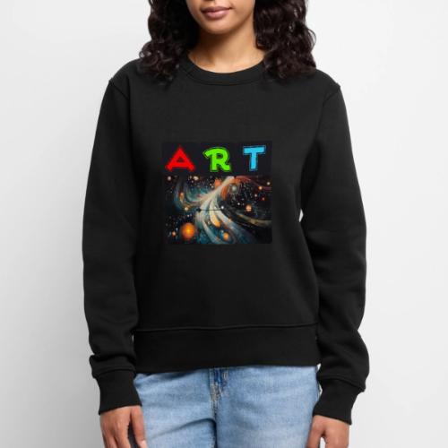 Swirls of Colorful Art - Women's Premium Slim Fit Sweatshirt