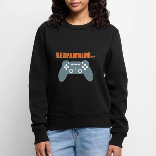 Respawning Gamer Controller Design - Women's Premium Slim Fit Sweatshirt