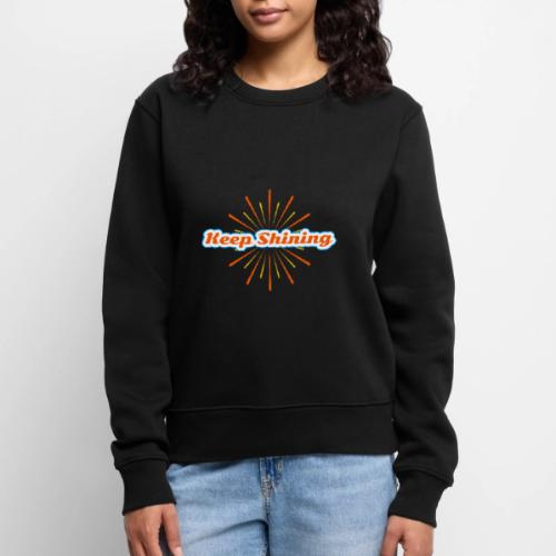 Keep Shining: Radiant Energy Design - Women's Premium Slim Fit Sweatshirt