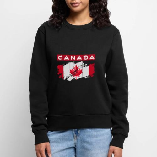 Canada, Inspired by the Canadian flag - Women's Premium Slim Fit Sweatshirt