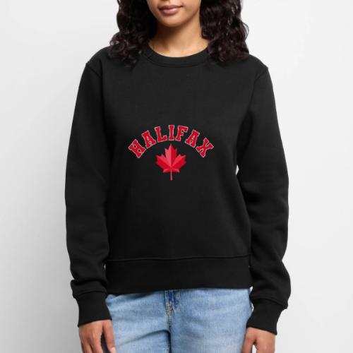 Halifax with maple leaf - Women's Premium Slim Fit Sweatshirt
