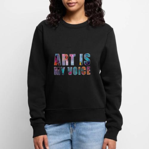 Art Is My Voice - Women's Premium Slim Fit Sweatshirt