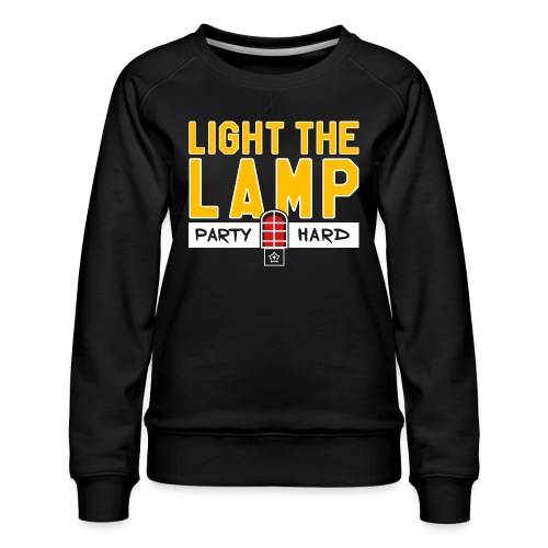 Light the Lamp, Party Hard - Women's Premium Slim Fit Sweatshirt