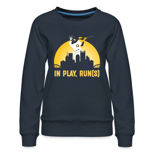 In Play, Run(s) - Women's Premium Slim Fit Sweatshirt