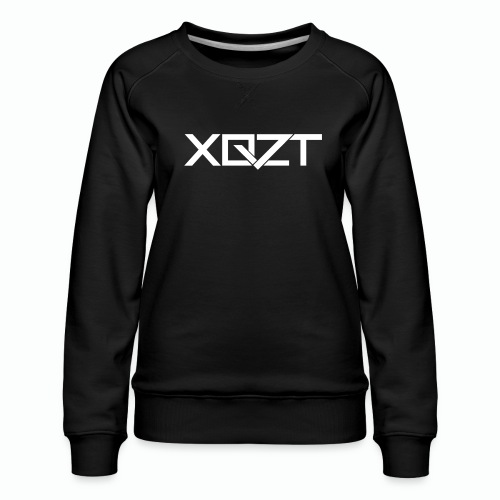 xqzt logotee white png - Women's Premium Slim Fit Sweatshirt