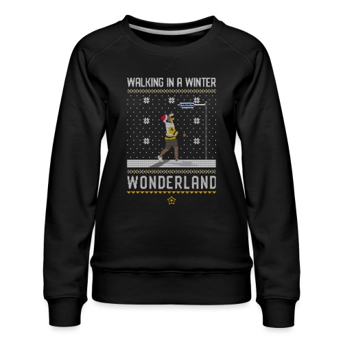 2018_Walking Winter Wonde - Women's Premium Slim Fit Sweatshirt