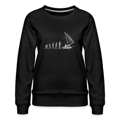 Human Evolution Timeline - Women's Premium Slim Fit Sweatshirt