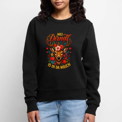 Mei Dirndl is in da Wäsch - Women's Premium Slim Fit Sweatshirt