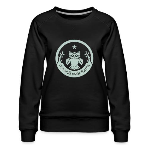 Moonflower Logo - Women's Premium Slim Fit Sweatshirt