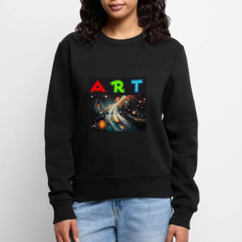 Swirls of Colorful Art - Women's Premium Slim Fit Sweatshirt