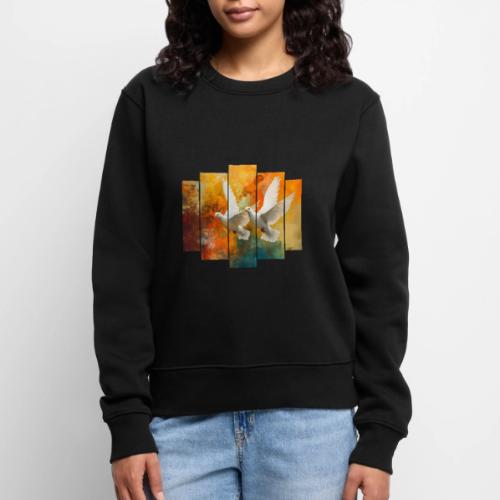 Wings of Peace - Women's Premium Slim Fit Sweatshirt