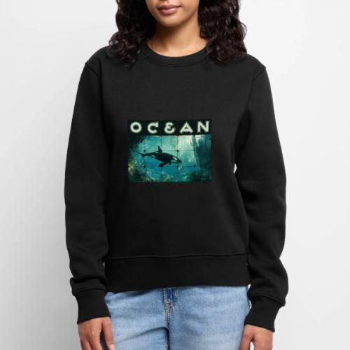 Ocean: Silent Hunter - Women's Premium Slim Fit Sweatshirt