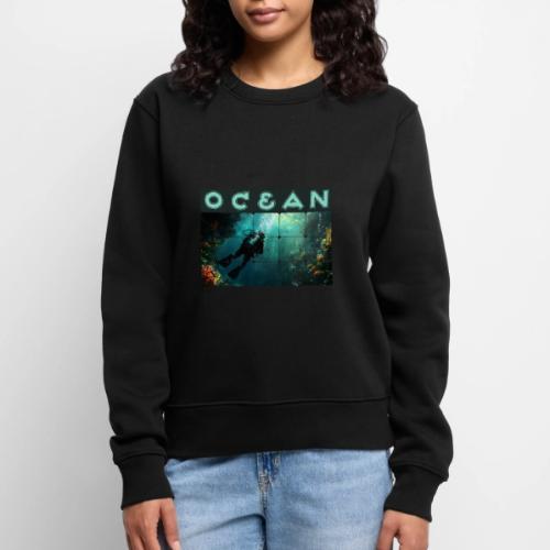 Ocean: Explorer of the Deep - Women's Premium Slim Fit Sweatshirt