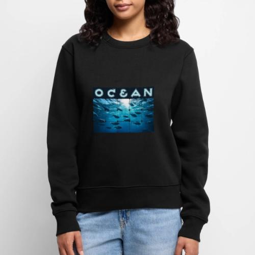 Ocean: Silver Tide - Women's Premium Slim Fit Sweatshirt