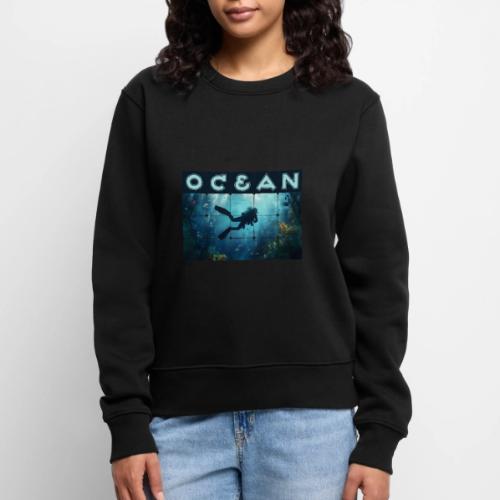 Ocean: Beneath the Blue - Women's Premium Slim Fit Sweatshirt